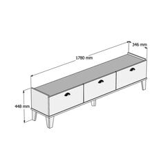 TV-laud Kalune Design Sumer E3620, valge/pruun price and information | Televiisori alused | hansapost.ee