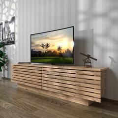 ТВ столик Kalune Design Beta Fluto, коричневый цена и информация | Тумбы под телевизор | hansapost.ee