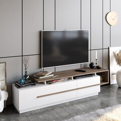 TV-laud Kalune Design Pia, pruun/valge hind ja info | Televiisori alused | hansapost.ee
