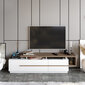 TV-laud Kalune Design Pia, pruun/valge hind ja info | Televiisori alused | hansapost.ee