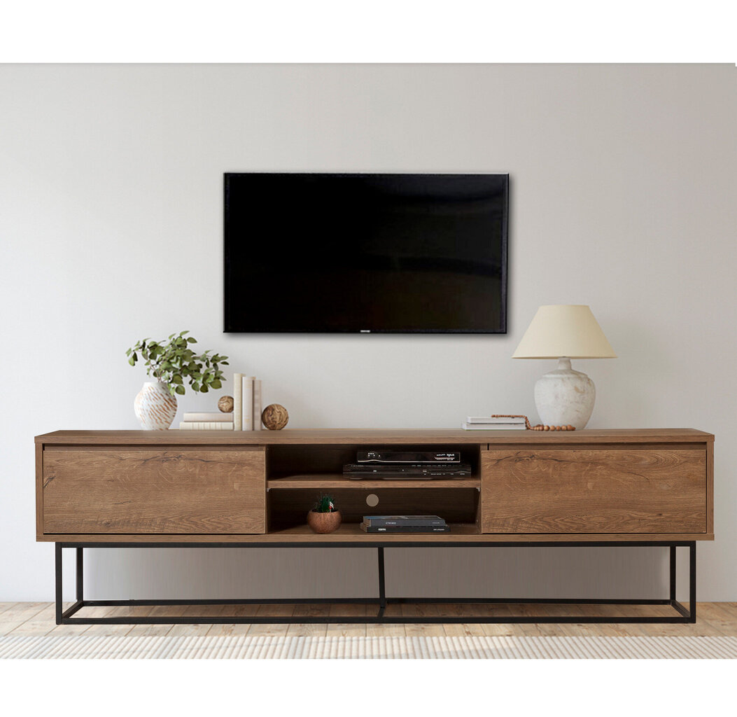 TV-laud Kalune Design Rodez 180, pruun/must цена и информация | Televiisori alused | hansapost.ee
