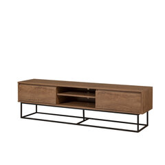 Столик под телевизор Kalune Design Rodez 180, коричневый/чёрный цена и информация | Тумбы под телевизор | hansapost.ee