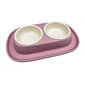 Comfy kaheosaline kauss lemmikloomale Smart Clean 2x230 ml, roosa цена и информация | Söögi- ja jooginõud loomadele | hansapost.ee
