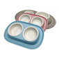 Comfy kaheosaline kauss lemmikloomale Smart Clean 2x230 ml, roosa цена и информация | Söögi- ja jooginõud loomadele | hansapost.ee