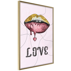 Poster - Lip Gloss and Love hind ja info | Seinapildid | hansapost.ee