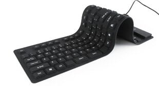 Проводная клавиатура Gembird KB-109F-B, черная цена и информация | Клавиатура с игровой мышью 3GO COMBODRILEW2 USB ES | hansapost.ee
