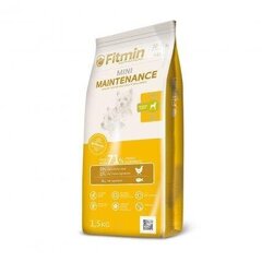 Kuivtoit täiskasvanud koertele Fitmin Mini Maitenance, 1.5 kg hind ja info | Koerte kuivtoit ja krõbinad | hansapost.ee