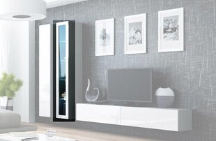 Витрина Cama Meble Vigo 180, серая/белая цена и информация | Витрины, серванты | hansapost.ee