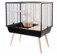 Клетка для грызунов Zolux Neo Muki, высота 58 см, черная цена и информация | Клетки и принадлежности для грызунов | hansapost.ee