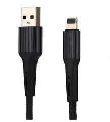 Somostel кабель Iphone, 1m, черный цена и информация | Кабели и провода | hansapost.ee
