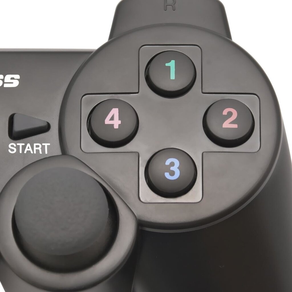 Vakoss GP-3925BK mängupult Gamepad PC, Playstation 3 analoog/ Digitaalne RF Must цена и информация | Mängupuldid | hansapost.ee