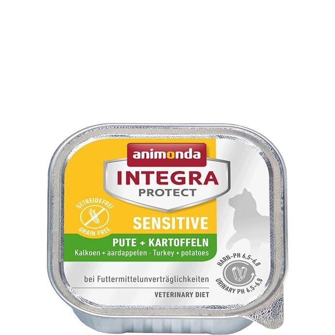 Konserv kassidele ANIMONDA Integra Sensitive, kalkunilihaga, 100 g hind ja info | Kassikonservid | hansapost.ee