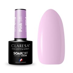 Стойкий гибридный лак для ногтей Claresa Pink 511, 5 г цена и информация | Лаки для ногтей, укрепители для ногтей | hansapost.ee