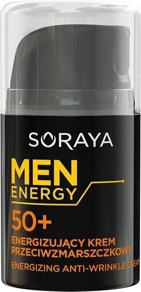 Kortsudevastane näokreem Soraya Men Energy, 50+, 50 ml hind ja info | Näokreemid | hansapost.ee