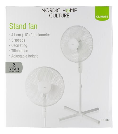 Ventilaator Nordic Home Culture NHC FT-530 hind ja info | Ventilaatorid | hansapost.ee