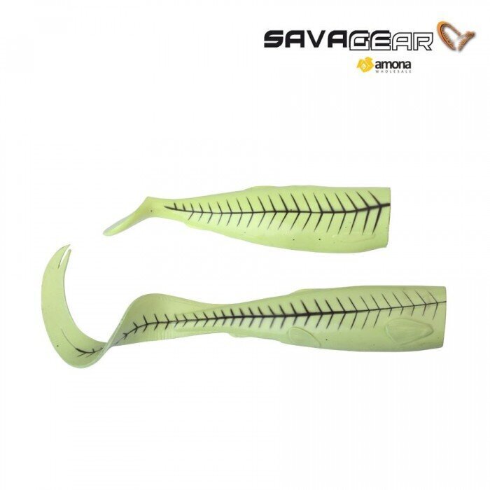 Kummist lant Savage Gear Cutbait Herring Kit Green Glow Shad 20 cm цена и информация | Konksud kalapüügiks | hansapost.ee