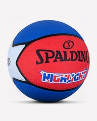 Баскетбольный мяч Spalding Highlight, размер 7, красный/синий цена и информация | Баскетбольные мячи | hansapost.ee