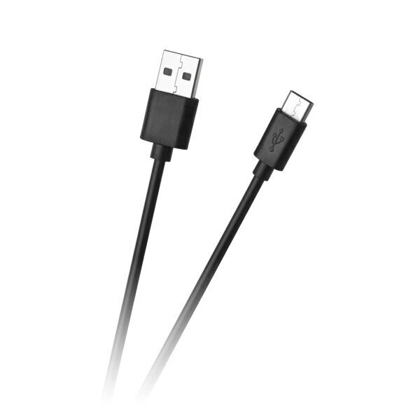 USB kaabel - USB tüüp C 1m Must hind ja info | Juhtmed ja kaablid | hansapost.ee