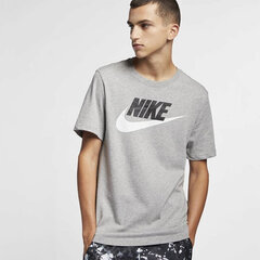Мужская футболка Nike NSW TEE ICON FUTURA, темно-серая цена и информация | Мужские футболки | hansapost.ee