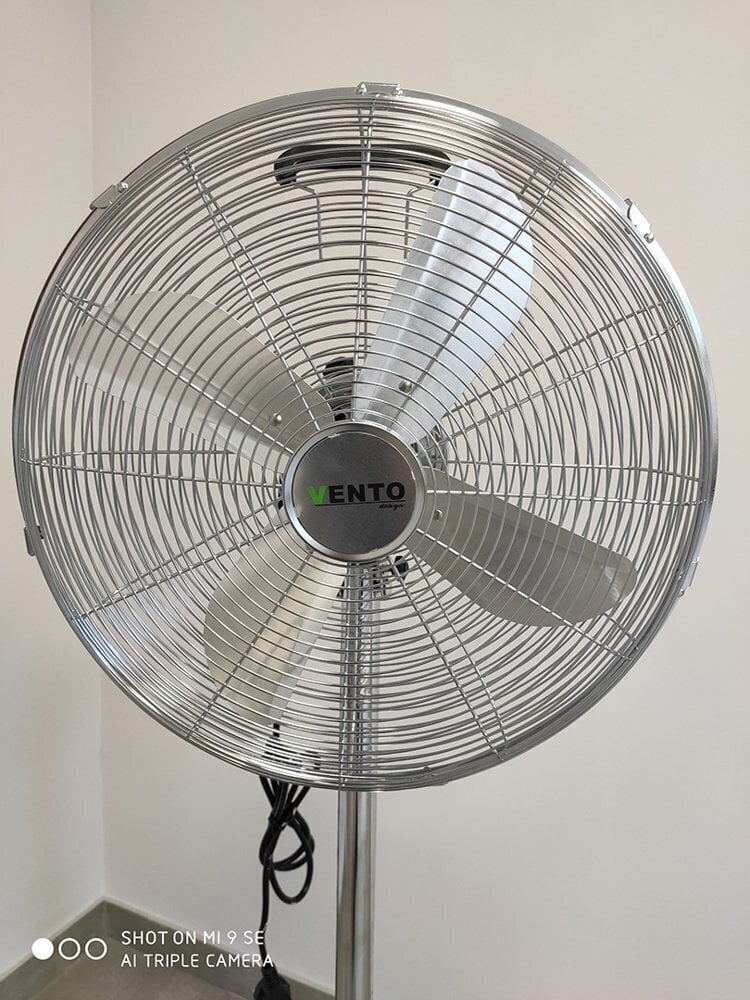 Põrandaventilaator Vento Inox Chrome 40 cm 50W цена и информация | Ventilaatorid | hansapost.ee