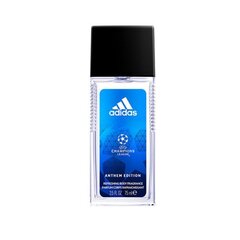 Pihustatav deodorant Adidas UEFA Champions League, 75 ml hind ja info | Dušigeelid ja deodorandid meestele | hansapost.ee