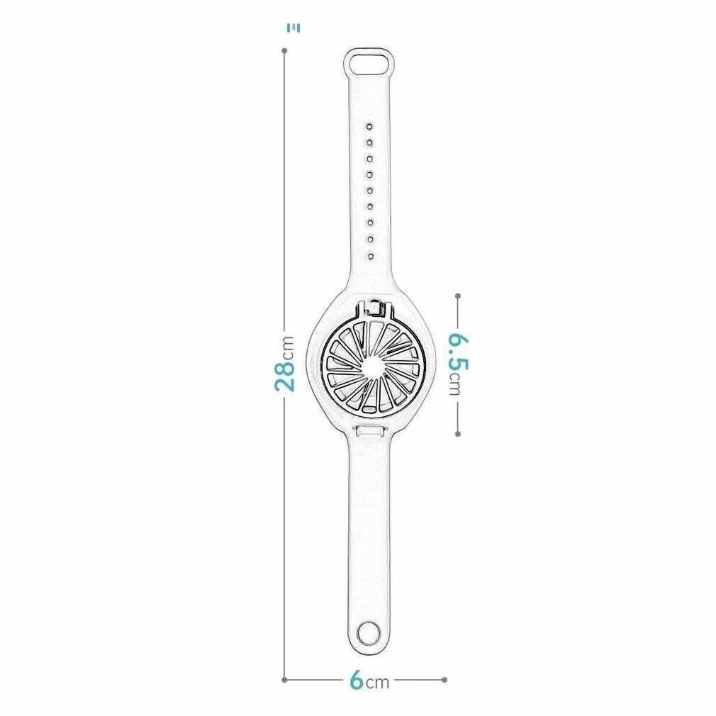 RoGer Portable Mini Watch Fan USB for Children Pink цена и информация | Ventilaatorid | hansapost.ee