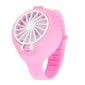 RoGer Portable Mini Watch Fan USB for Children Pink цена и информация | Ventilaatorid | hansapost.ee