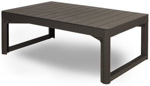 Садовый стол Lyon Rattan Table, коричневый цена и информация | Садовые столы и столики | hansapost.ee