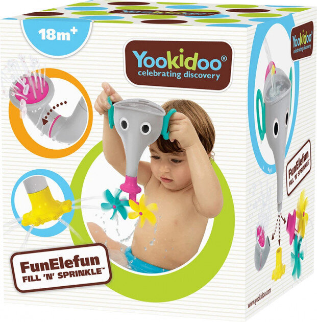 Vannimänguasi Yookidoo Elevant FunElefun Fill ´N´ Sprinkle, hall hind ja info | Beebide mänguasjad | hansapost.ee