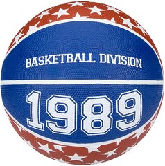 Баскетбольный мяч NewPort 16GG, размер 5, красный/синий/белый цена и информация | Баскетбольные мячи | hansapost.ee
