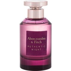 Парфюмерная вода Abercrombie & Fitch Authentic Night EDP, для женщин, 30 мл цена и информация | Abercrombie & Fitch Духи, косметика | hansapost.ee