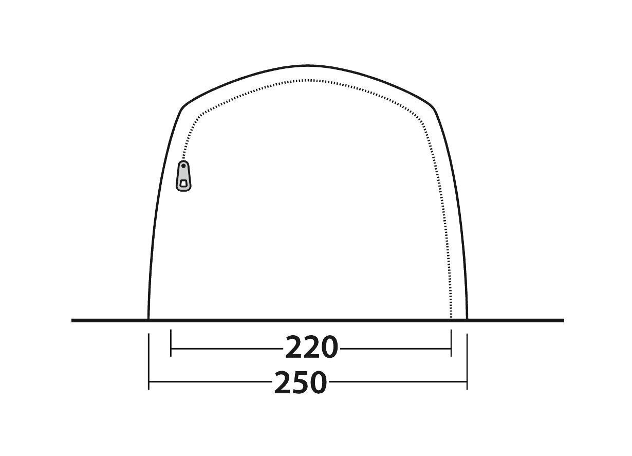 Telk Outwell Oakwood 3, roheline цена и информация | Telgid | hansapost.ee