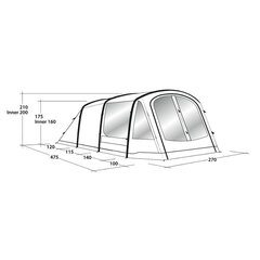 Палатка Outwell Rosedale 4PA цена и информация | Палатки | hansapost.ee