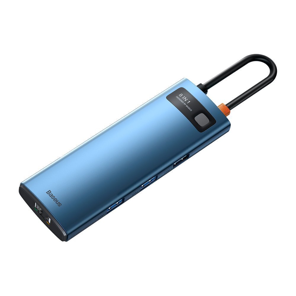 Telefonikaabel Baseus USB C - USB 100W, HDMI 4K 30Hz, SD, 3x USB 3.2 Gen 1, RJ45 1Gbps hind ja info | Mobiiltelefonide kaablid | hansapost.ee