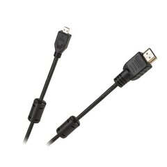 Кабель Cabletech экономический HDMI - micro HDMI, 1.8м цена и информация | Кабели и провода | hansapost.ee