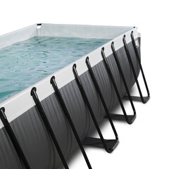 Каркасный бассейн с фильтром Exit Leather 540x250x122 см, черный цена и информация | Бассейны | hansapost.ee