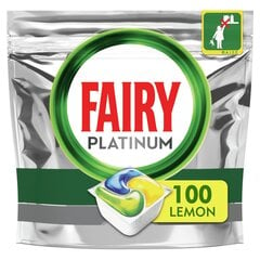 Fairy Platinum All in One’i Nõudepesumasina Tabletid Lemon, 100 Tabletid hind ja info | Nõudepesuvahendid | hansapost.ee