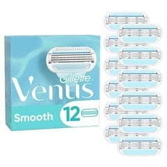 Бритвенные головки Gillette Venus Smooth, 12 шт. цена и информация | Средства для бритья | hansapost.ee