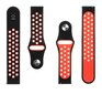 Tactical 701 Double Silicone Band 20mm Black/Red hind ja info | Nutikellade aksessuaarid ja tarvikud | hansapost.ee