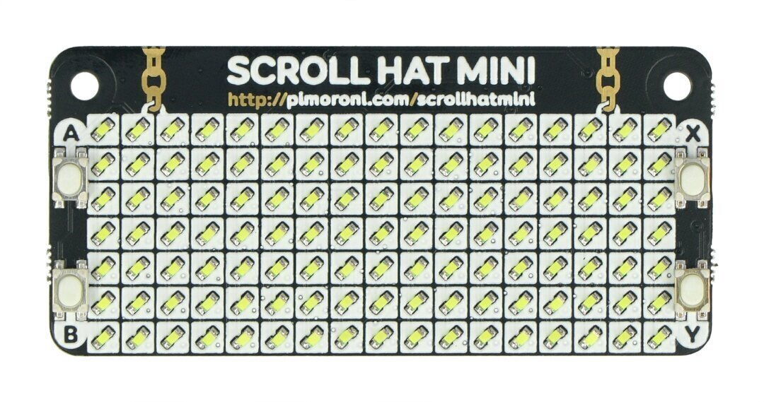 Scroll HAT Mini, 17x7 LED maatriks, HAT Raspberry Pi, Pimoroni PIM491 цена и информация | Konstruktorid, robootika ja tarvikud | hansapost.ee