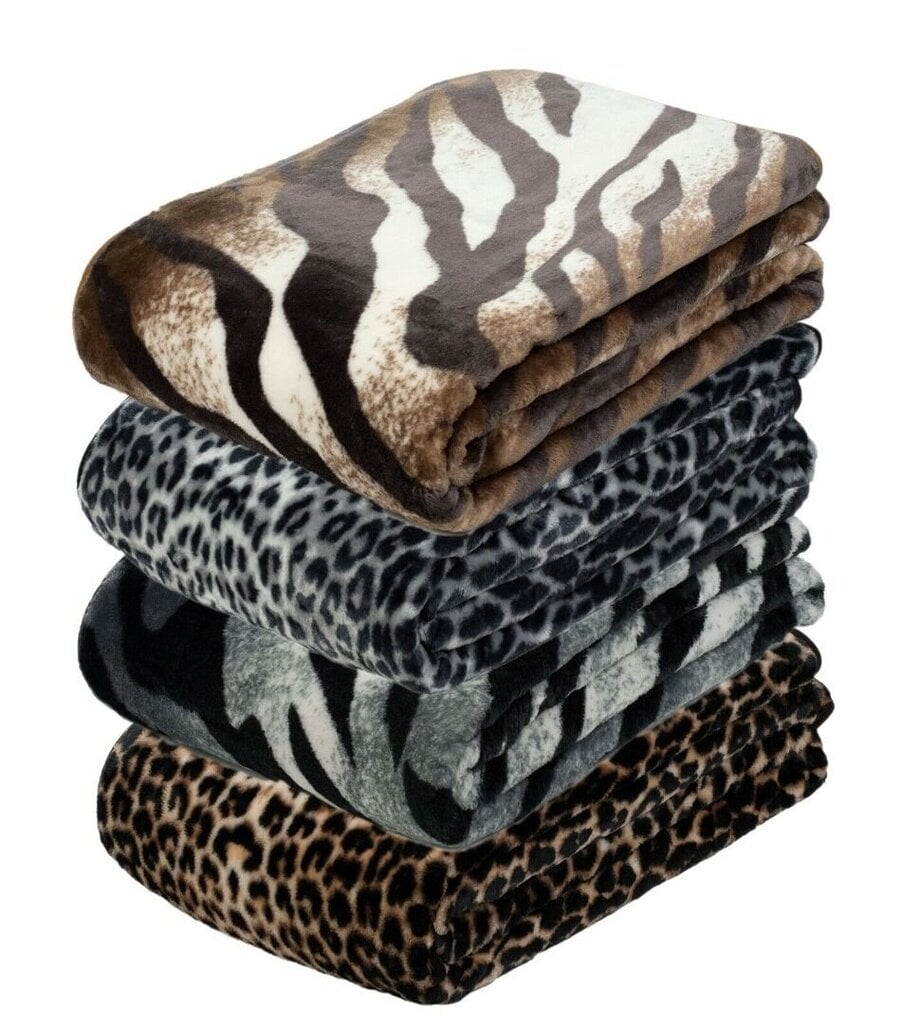 Tekstiilikompanii pleed/tekk Cashmere Leopard, pruun, 150 x 200 cm hind ja info | Pleedid, voodikatted ja päevatekid | hansapost.ee