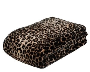 Tekstiilikompanii pleed/tekk Cashmere Leopard, pruun, 150 x 200 cm price and information | Pleedid, voodikatted ja päevatekid | hansapost.ee