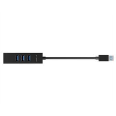 Адаптер Raidsonic IB-HUB1419-LAN цена и информация | Адаптеры, USB-разветвители | hansapost.ee