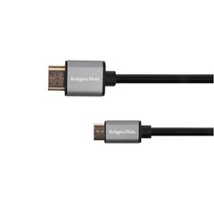 Kruger & Matz мини HDMI, 1,8 м цена и информация | Кабели и провода | hansapost.ee