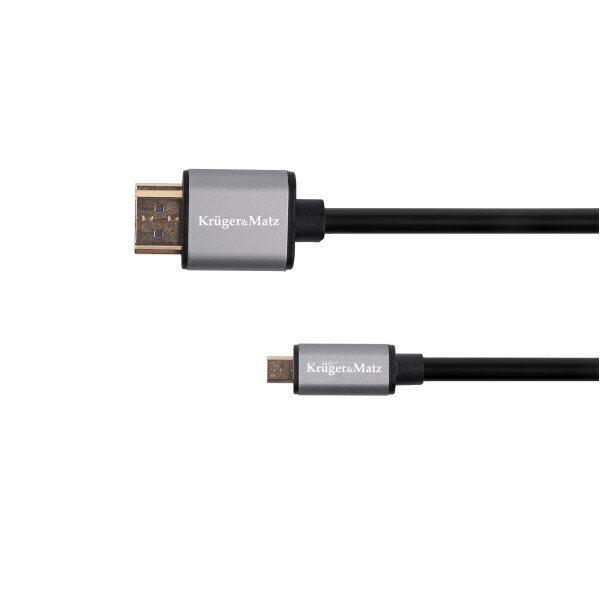 Kruger&Matz, micro HDMI, 1.8 m цена и информация | Juhtmed ja kaablid | hansapost.ee