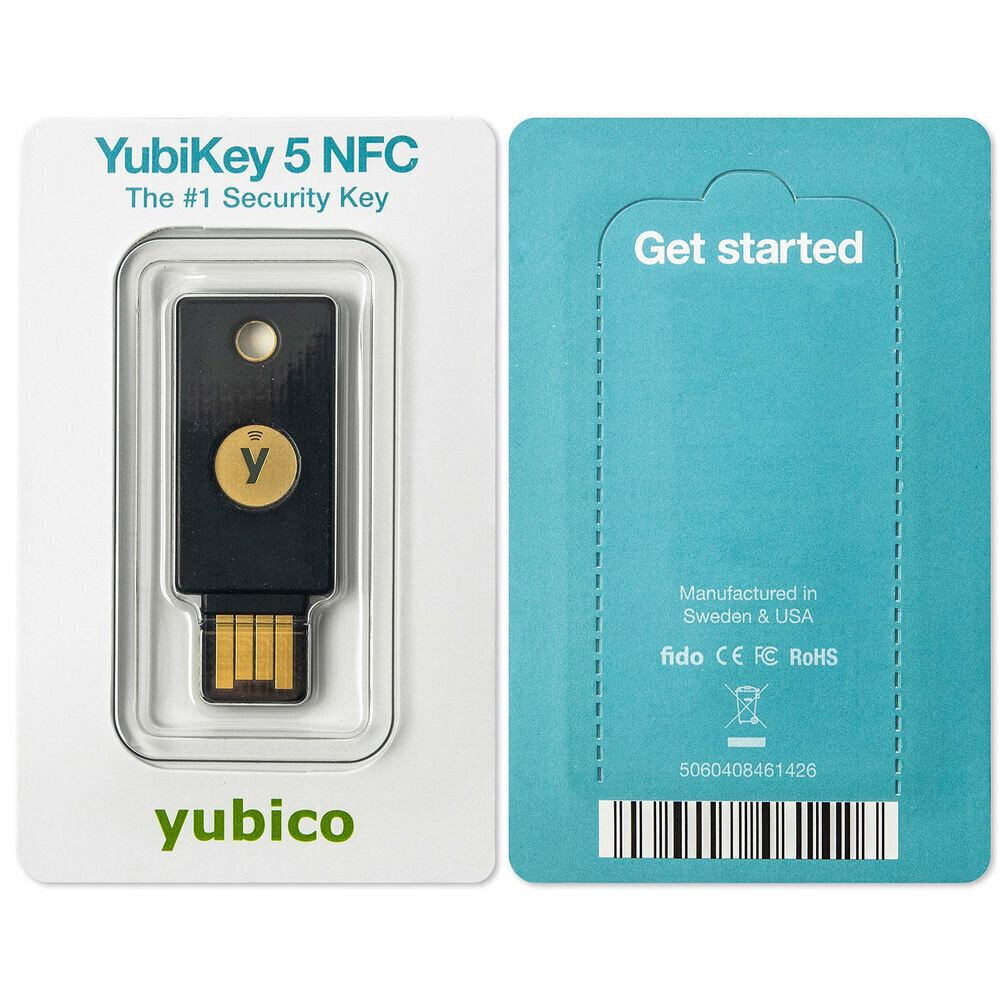 YubiKey 5 NFC hind ja info | USB adapterid ja jagajad | hansapost.ee