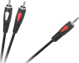 Kaabel RCA (Cinch) x2, MiniJack 3.5 mm, 1.8m Cabletech 4977 цена и информация | Кабели и провода | hansapost.ee