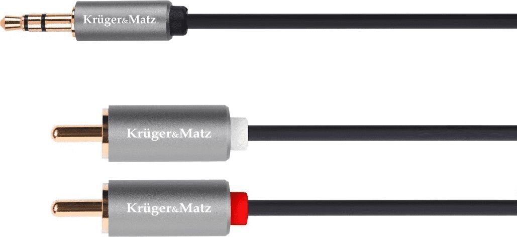 Kruger&Matz RCA, 3 m hind ja info | Juhtmed ja kaablid | hansapost.ee