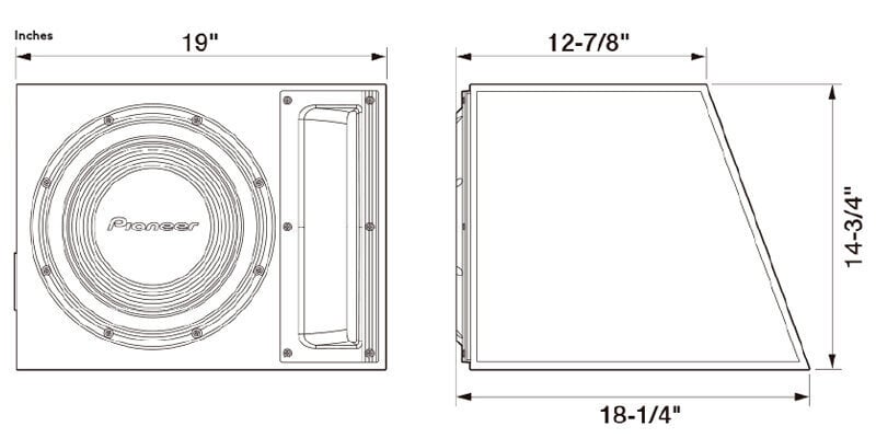 Auto bassikõlar/subwoofer Pioneer TS-A300B hind ja info | Autokõlarid | hansapost.ee