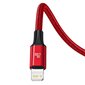 Baseus Rapid 3in1 USB Typ C - USB Typ C / Lightning / micro USB cable 20 W 1,5 m red (CAMLT-SC09) hind ja info | Mobiiltelefonide kaablid | hansapost.ee